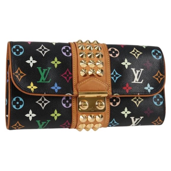 LOUIS VUITTON Multicolor Pochette Courtney Clutch Bag Black M45640 Auth 128863V - Picture 2 of 15
